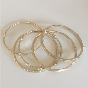 Lia Sophia gold bangles